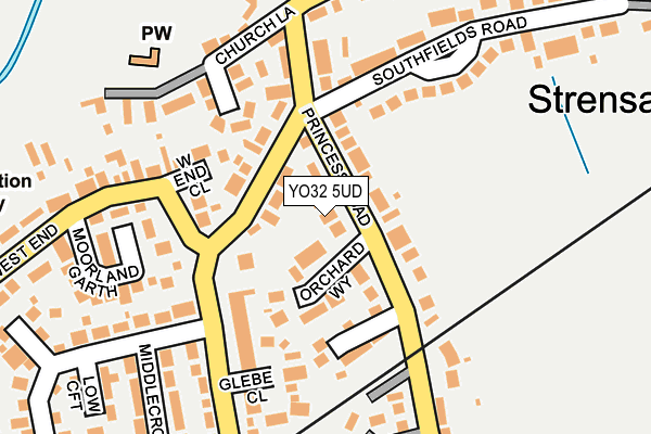 YO32 5UD map - OS OpenMap – Local (Ordnance Survey)