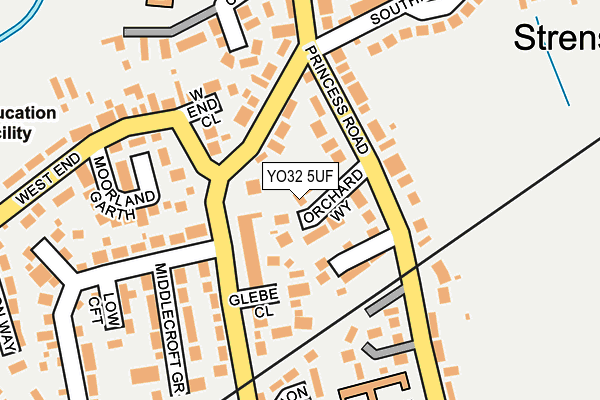 YO32 5UF map - OS OpenMap – Local (Ordnance Survey)