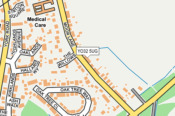 YO32 5UG map - OS OpenMap – Local (Ordnance Survey)