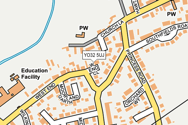 YO32 5UJ map - OS OpenMap – Local (Ordnance Survey)