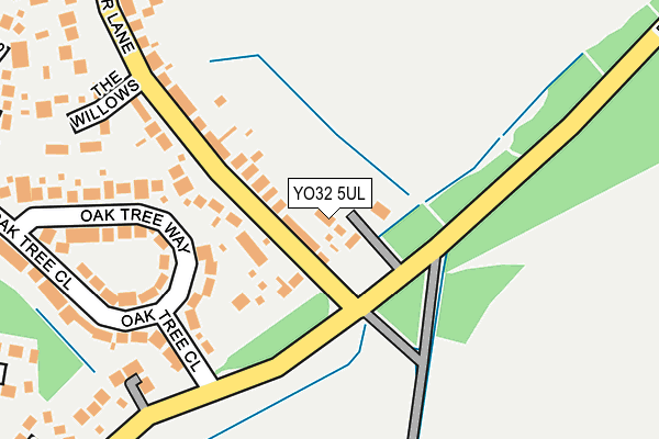 YO32 5UL map - OS OpenMap – Local (Ordnance Survey)