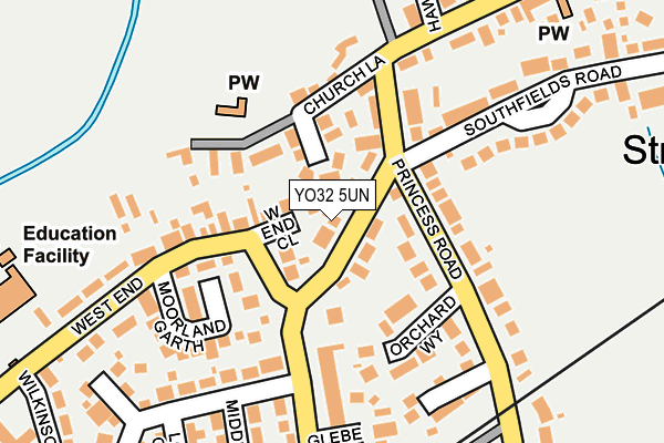 YO32 5UN map - OS OpenMap – Local (Ordnance Survey)