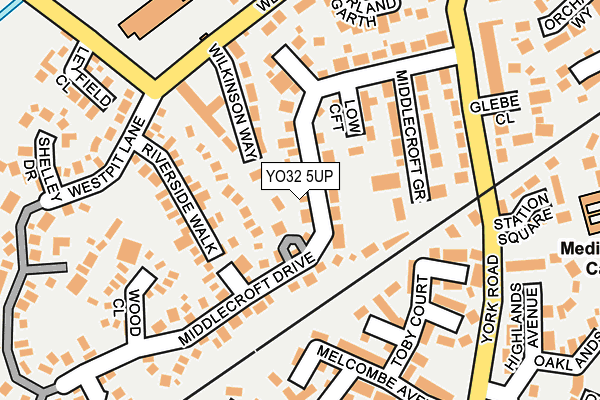 YO32 5UP map - OS OpenMap – Local (Ordnance Survey)