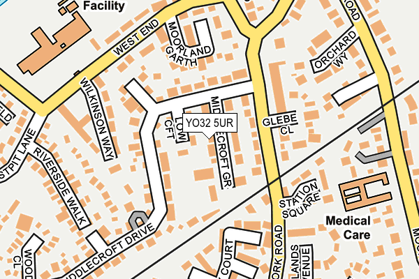 YO32 5UR map - OS OpenMap – Local (Ordnance Survey)
