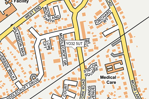 YO32 5UT map - OS OpenMap – Local (Ordnance Survey)