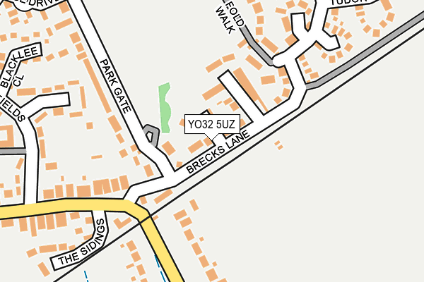 YO32 5UZ map - OS OpenMap – Local (Ordnance Survey)