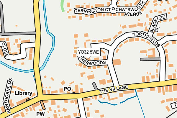 YO32 5WE map - OS OpenMap – Local (Ordnance Survey)