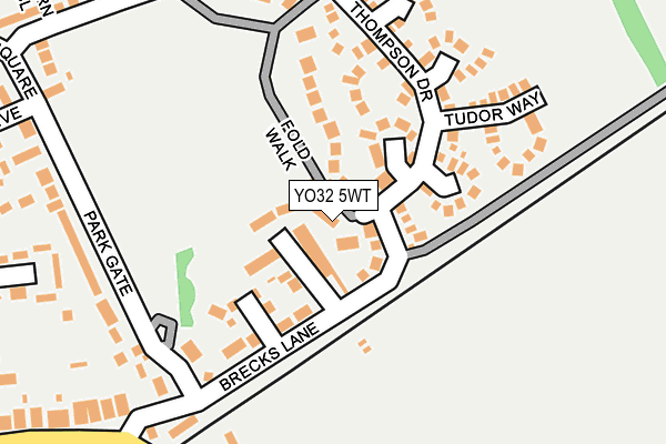 YO32 5WT map - OS OpenMap – Local (Ordnance Survey)