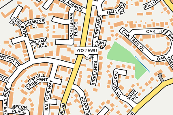 YO32 5WU map - OS OpenMap – Local (Ordnance Survey)