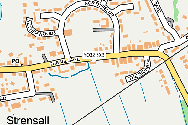 YO32 5XB map - OS OpenMap – Local (Ordnance Survey)