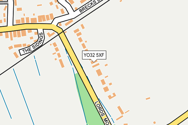 YO32 5XF map - OS OpenMap – Local (Ordnance Survey)