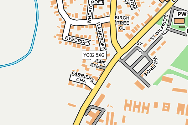 YO32 5XG map - OS OpenMap – Local (Ordnance Survey)