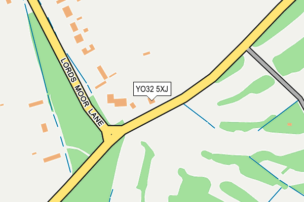 YO32 5XJ map - OS OpenMap – Local (Ordnance Survey)