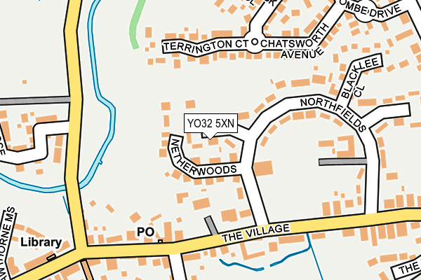 YO32 5XN map - OS OpenMap – Local (Ordnance Survey)