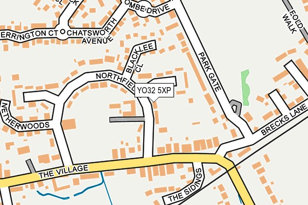 YO32 5XP map - OS OpenMap – Local (Ordnance Survey)