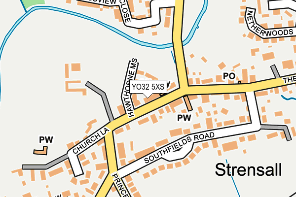 YO32 5XS map - OS OpenMap – Local (Ordnance Survey)