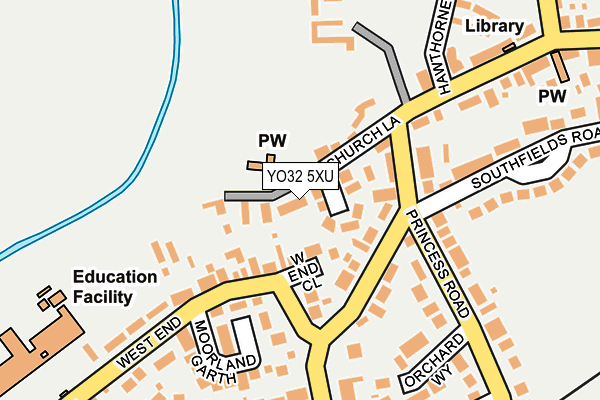 YO32 5XU map - OS OpenMap – Local (Ordnance Survey)