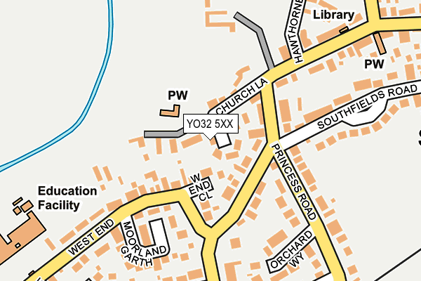 YO32 5XX map - OS OpenMap – Local (Ordnance Survey)