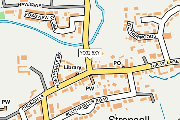 YO32 5XY map - OS OpenMap – Local (Ordnance Survey)