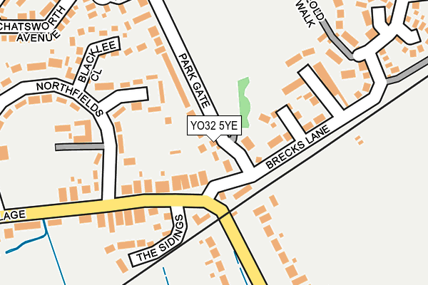YO32 5YE map - OS OpenMap – Local (Ordnance Survey)