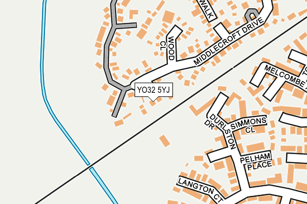 YO32 5YJ map - OS OpenMap – Local (Ordnance Survey)