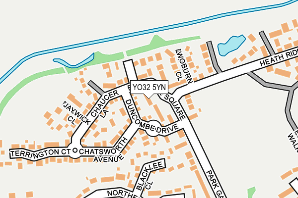 YO32 5YN map - OS OpenMap – Local (Ordnance Survey)