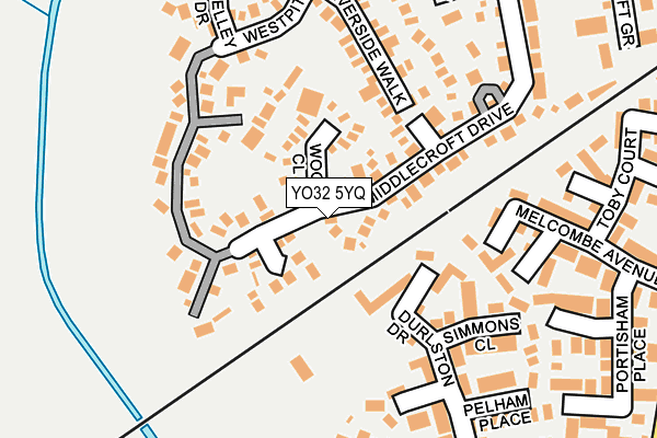 YO32 5YQ map - OS OpenMap – Local (Ordnance Survey)