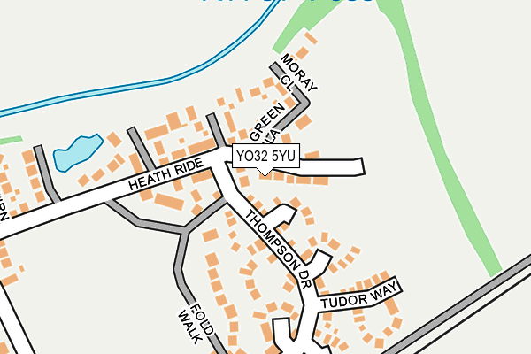 YO32 5YU map - OS OpenMap – Local (Ordnance Survey)