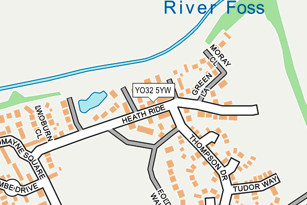 YO32 5YW map - OS OpenMap – Local (Ordnance Survey)