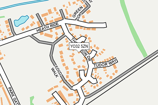 YO32 5ZN map - OS OpenMap – Local (Ordnance Survey)