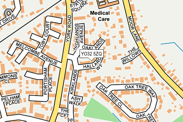YO32 5ZQ map - OS OpenMap – Local (Ordnance Survey)