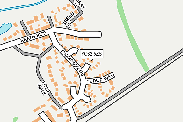 YO32 5ZS map - OS OpenMap – Local (Ordnance Survey)