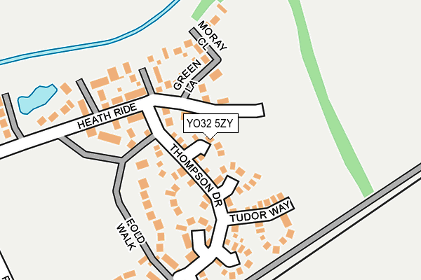 YO32 5ZY map - OS OpenMap – Local (Ordnance Survey)