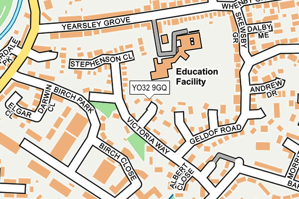 YO32 9GQ map - OS OpenMap – Local (Ordnance Survey)