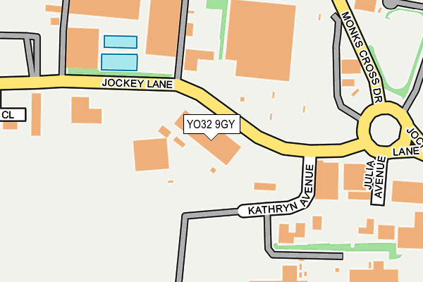 YO32 9GY map - OS OpenMap – Local (Ordnance Survey)