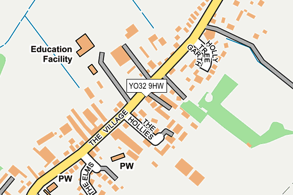 YO32 9HW map - OS OpenMap – Local (Ordnance Survey)