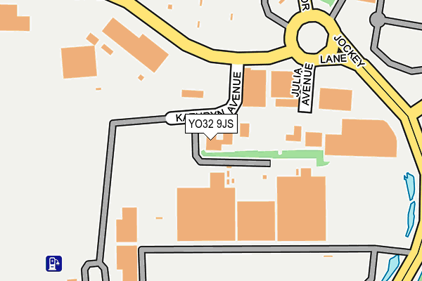 YO32 9JS map - OS OpenMap – Local (Ordnance Survey)