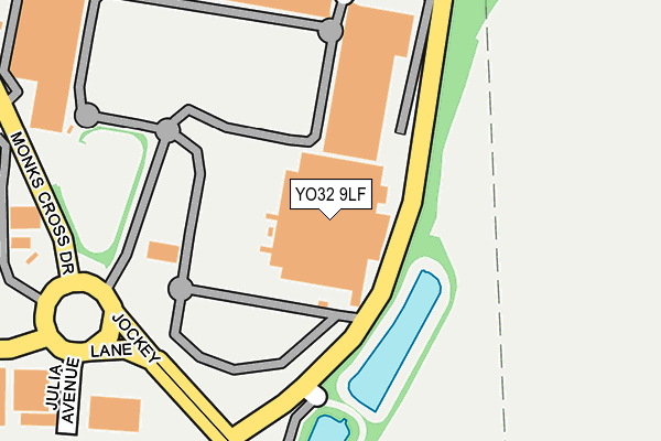 YO32 9LF map - OS OpenMap – Local (Ordnance Survey)