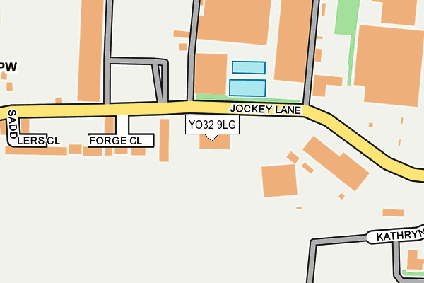YO32 9LG map - OS OpenMap – Local (Ordnance Survey)