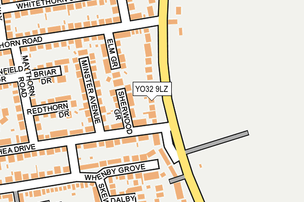YO32 9LZ map - OS OpenMap – Local (Ordnance Survey)