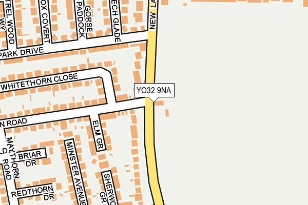 YO32 9NA map - OS OpenMap – Local (Ordnance Survey)