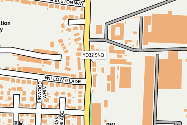 YO32 9NQ map - OS OpenMap – Local (Ordnance Survey)