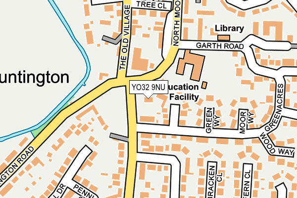 YO32 9NU map - OS OpenMap – Local (Ordnance Survey)