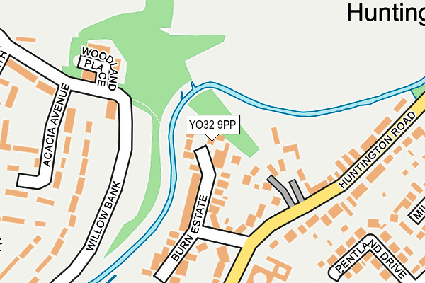 YO32 9PP map - OS OpenMap – Local (Ordnance Survey)