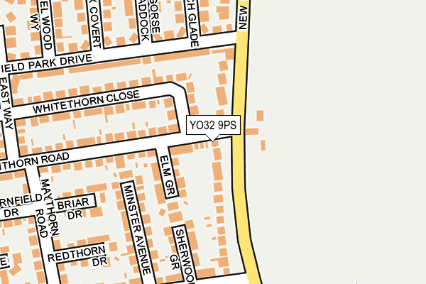 YO32 9PS map - OS OpenMap – Local (Ordnance Survey)