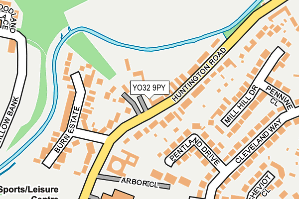 YO32 9PY map - OS OpenMap – Local (Ordnance Survey)