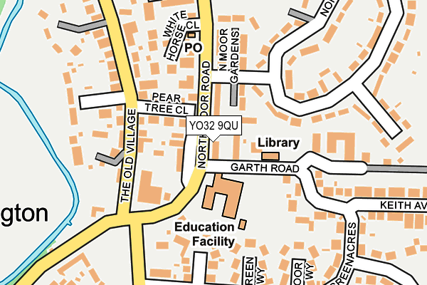 YO32 9QU map - OS OpenMap – Local (Ordnance Survey)