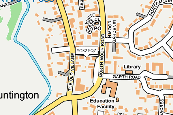 YO32 9QZ map - OS OpenMap – Local (Ordnance Survey)