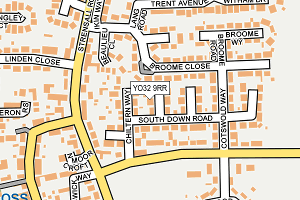 YO32 9RR map - OS OpenMap – Local (Ordnance Survey)
