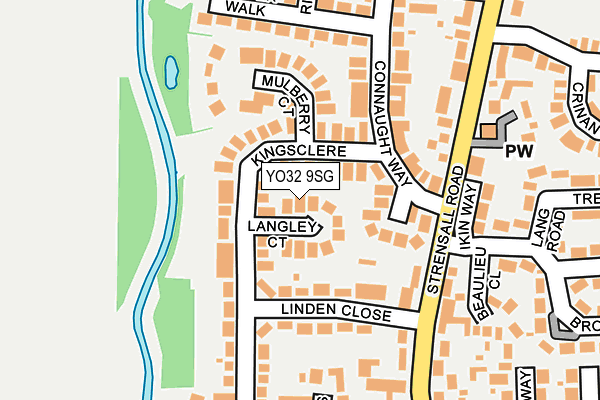 YO32 9SG map - OS OpenMap – Local (Ordnance Survey)
